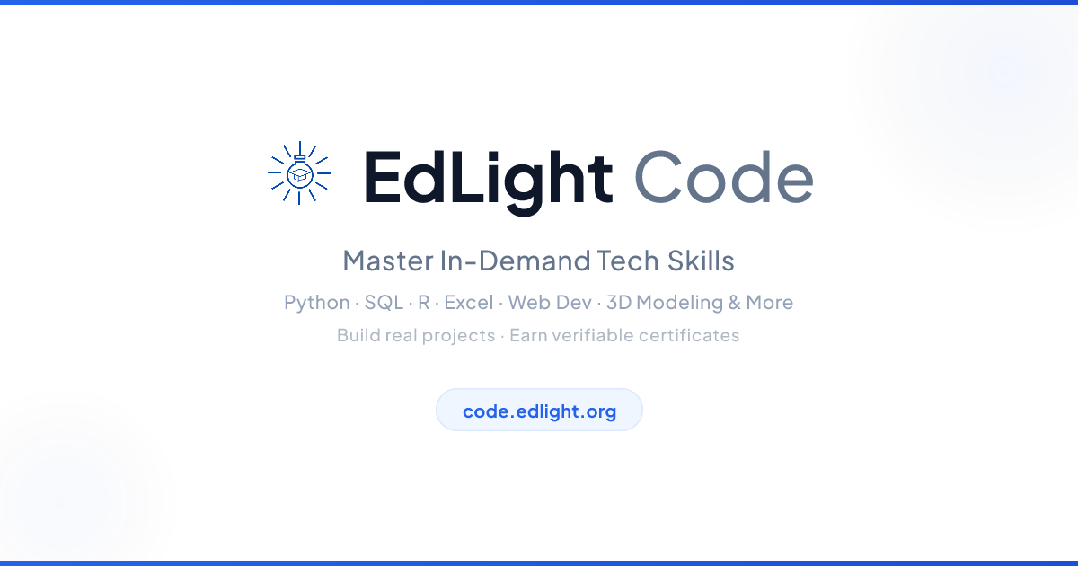 EdLight Code | Master In-Demand Tech Skills